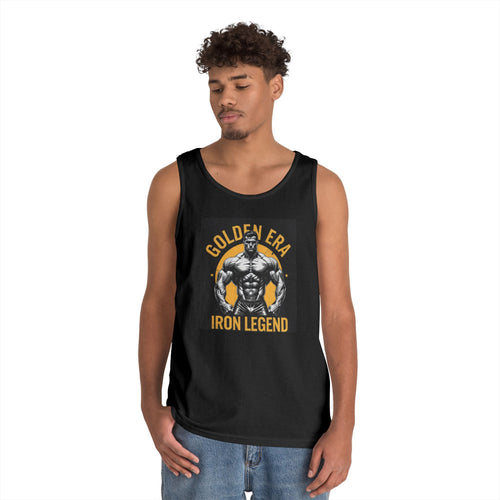 Bodybuilding Tank Top — "Golden Era Iron Legend" Gym Muscle Sleeveless Shirt